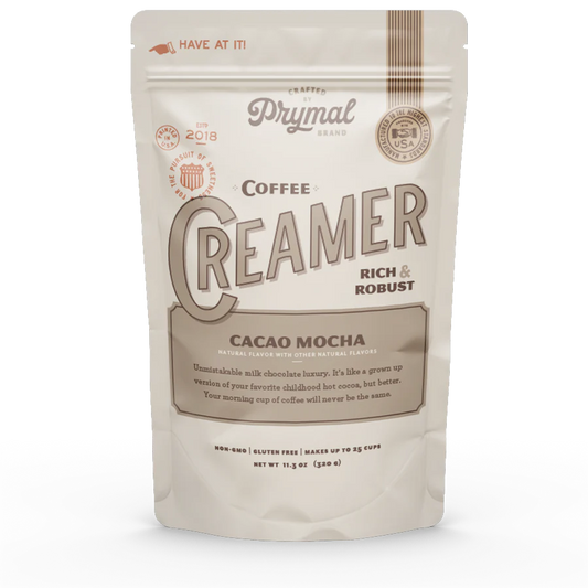 Prymal Coffee Creamer - Cacao Mocha Coffee Creamer (11.3 oz)