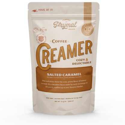 Prymal Coffee Creamer - Salted Caramel Coffee Creamer (11.3 oz)