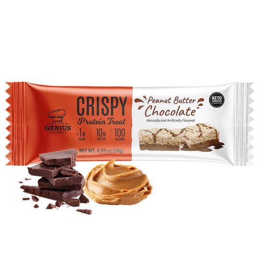 Genius Gourmet - Peanut Butter Chocolate Crispy Protein Treat (0.99 oz)