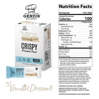 Genius Gourmet - Vanilla Dream Crispy Protein Treat (0.99 oz)