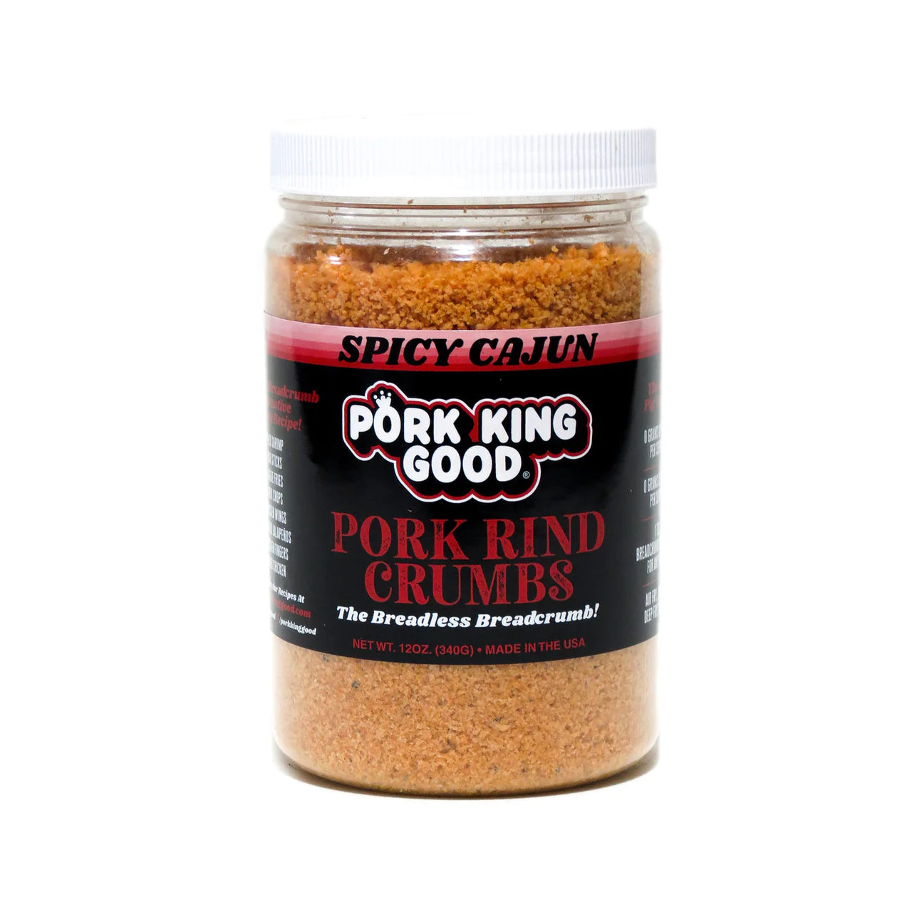 Spicy Cajun Pork Rinds Crumbs (12 oz)
