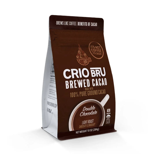 Crio Bru - Double Chocolate Light Roast 100% Pure Ground Cacao (10 oz)
