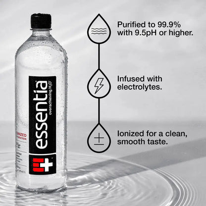 Essentia - Enhanced 9.5 pH Alkaline Water - 1 Liter (33.80 fl oz)