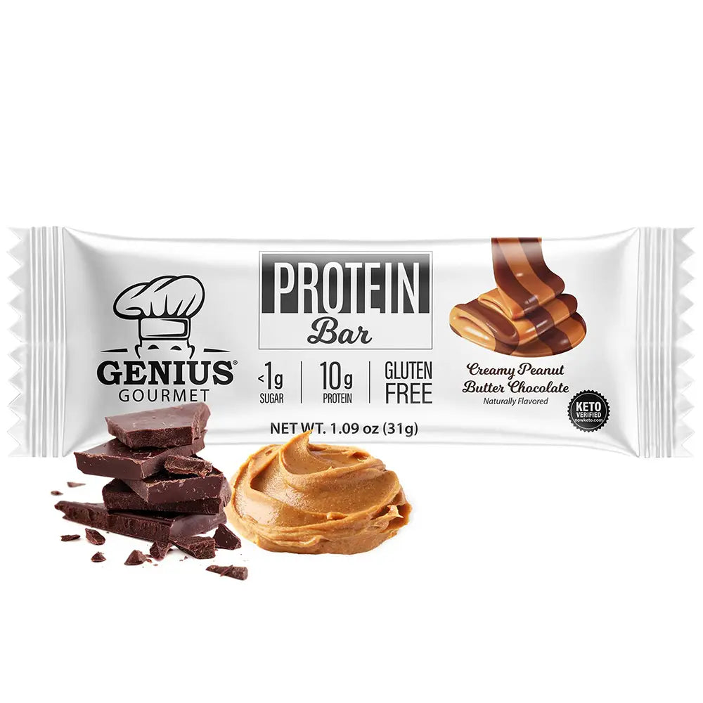 Genius Gourmet - Peanut Butter Chocolate Protein Bar (1.09 oz)