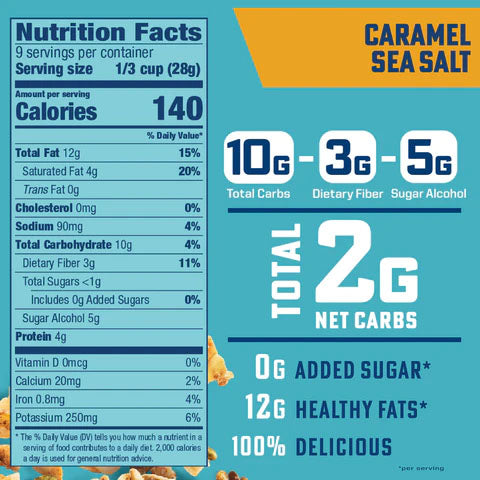 Caramel Sea Salt Keto Granola (9 oz)