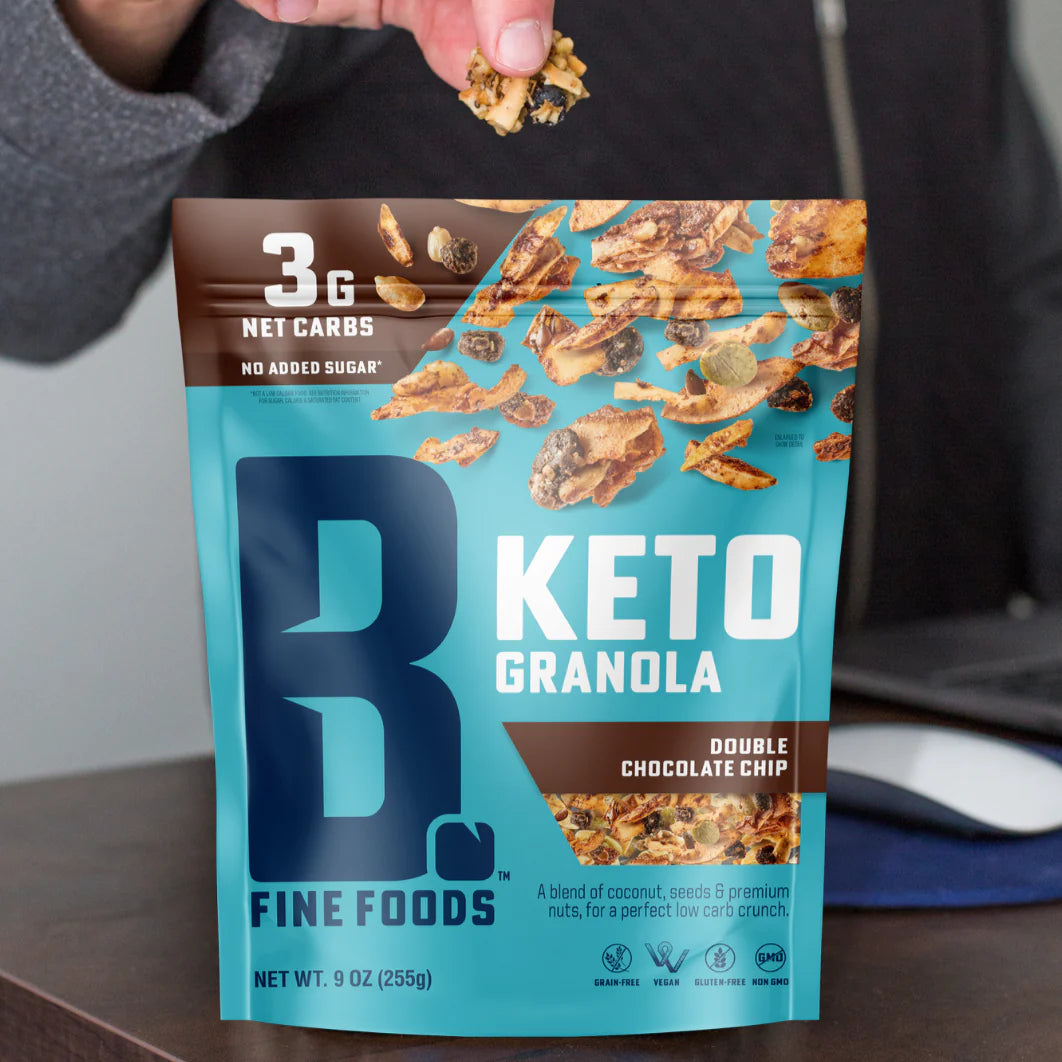 B. Fine Foods - Double Chocolate Chip Keto Granola (9 oz)