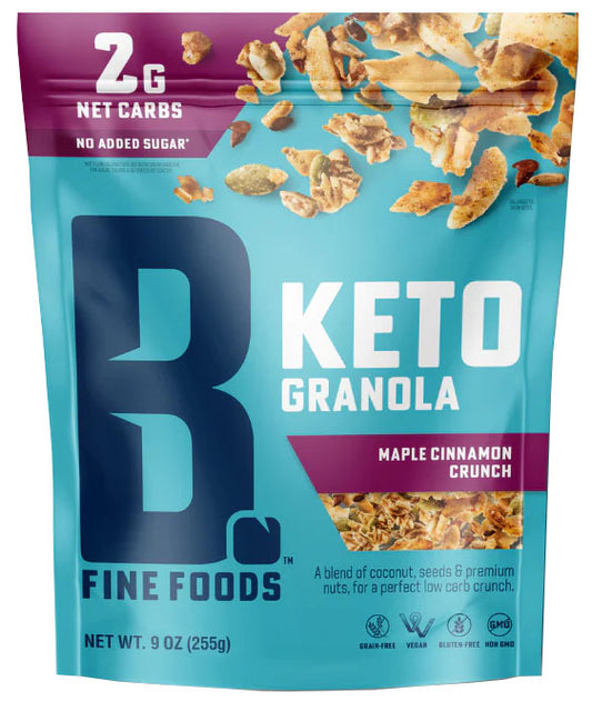 B. Fine Foods - Maple Cinnamon Crunch Keto Granola (9 oz)
