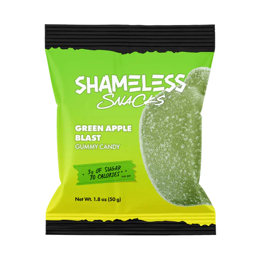 Shameless Snacks - Green Apple Blast Gummy Candy (1.8 oz)