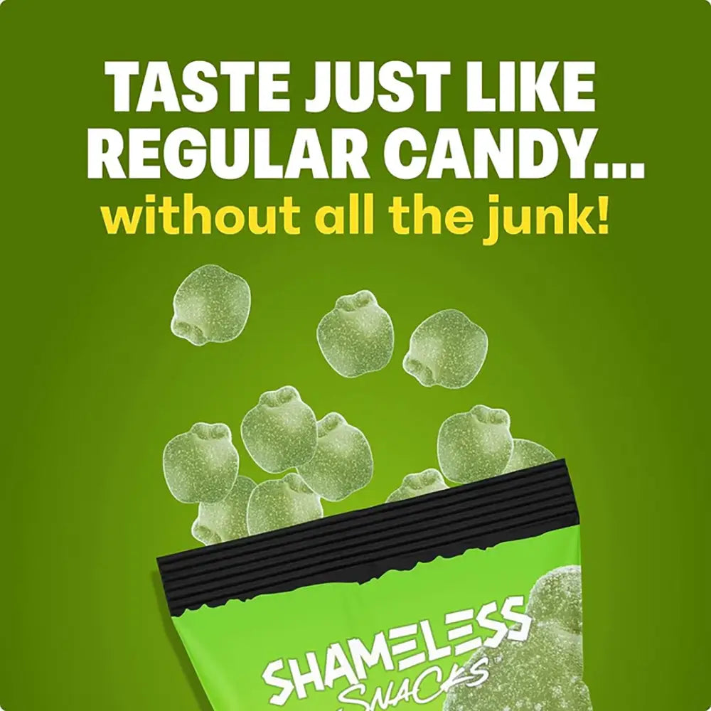 Shameless Snacks - Green Apple Blast Gummy Candy (1.8 oz)