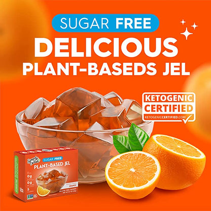 Simply Delish - Plant Based Natural Orange Jel Dessert  (0.7 oz)