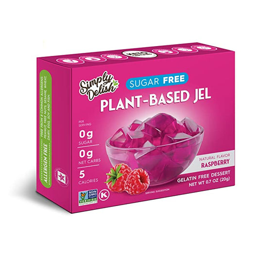 Simply Delish - Plant Based Natural Raspberry Jel Dessert (0.7 oz)