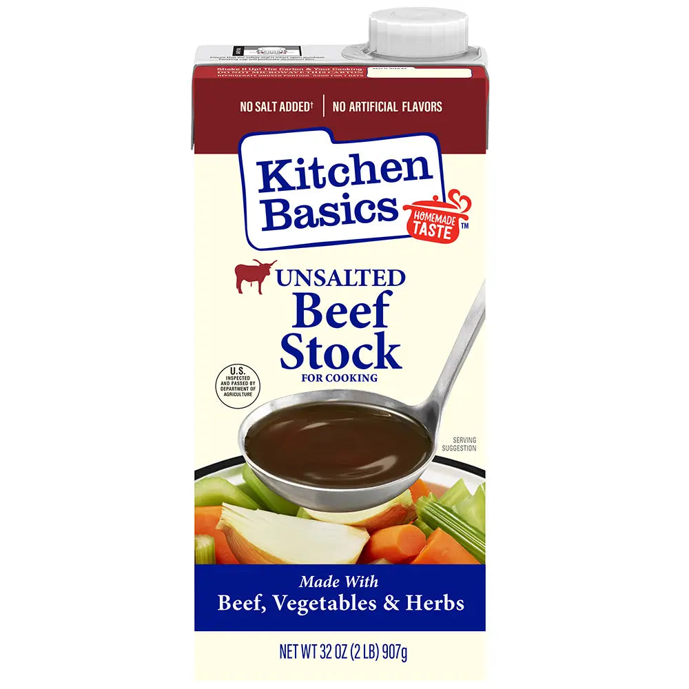 Kitchen Basics - Unsalted Beef Stock (32 oz)