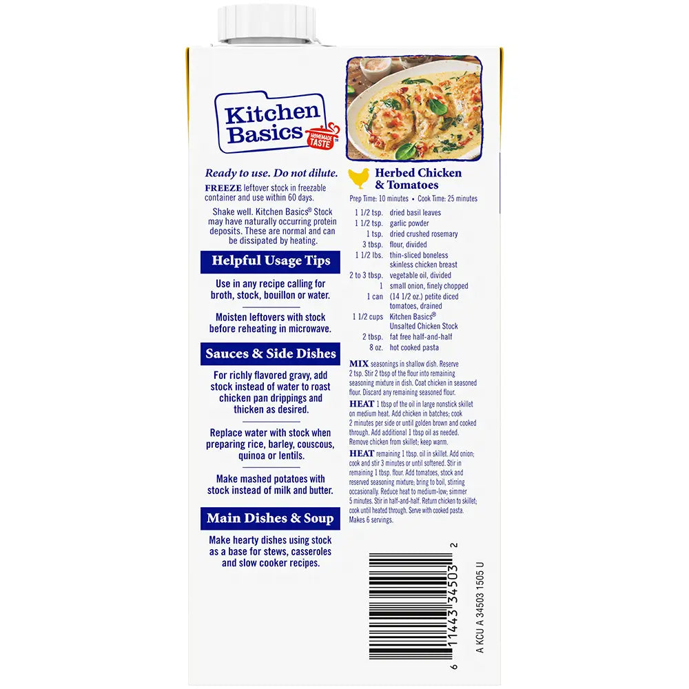 Kitchen Basics - Unsalted Chicken Stock (32 oz)