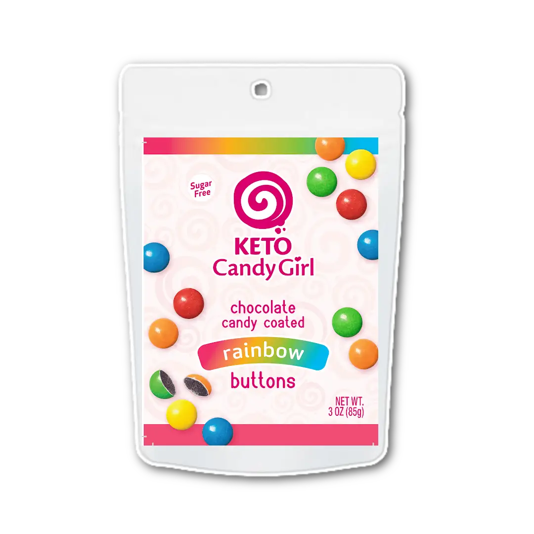 Keto Candy Girl - Keto Rainbow Buttons (3 oz)