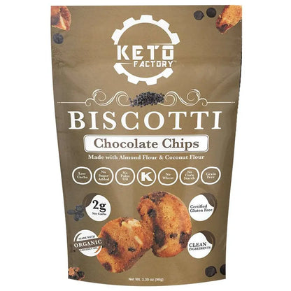 Keto Factory - Chocolate Chip Biscotti (3.39 oz)