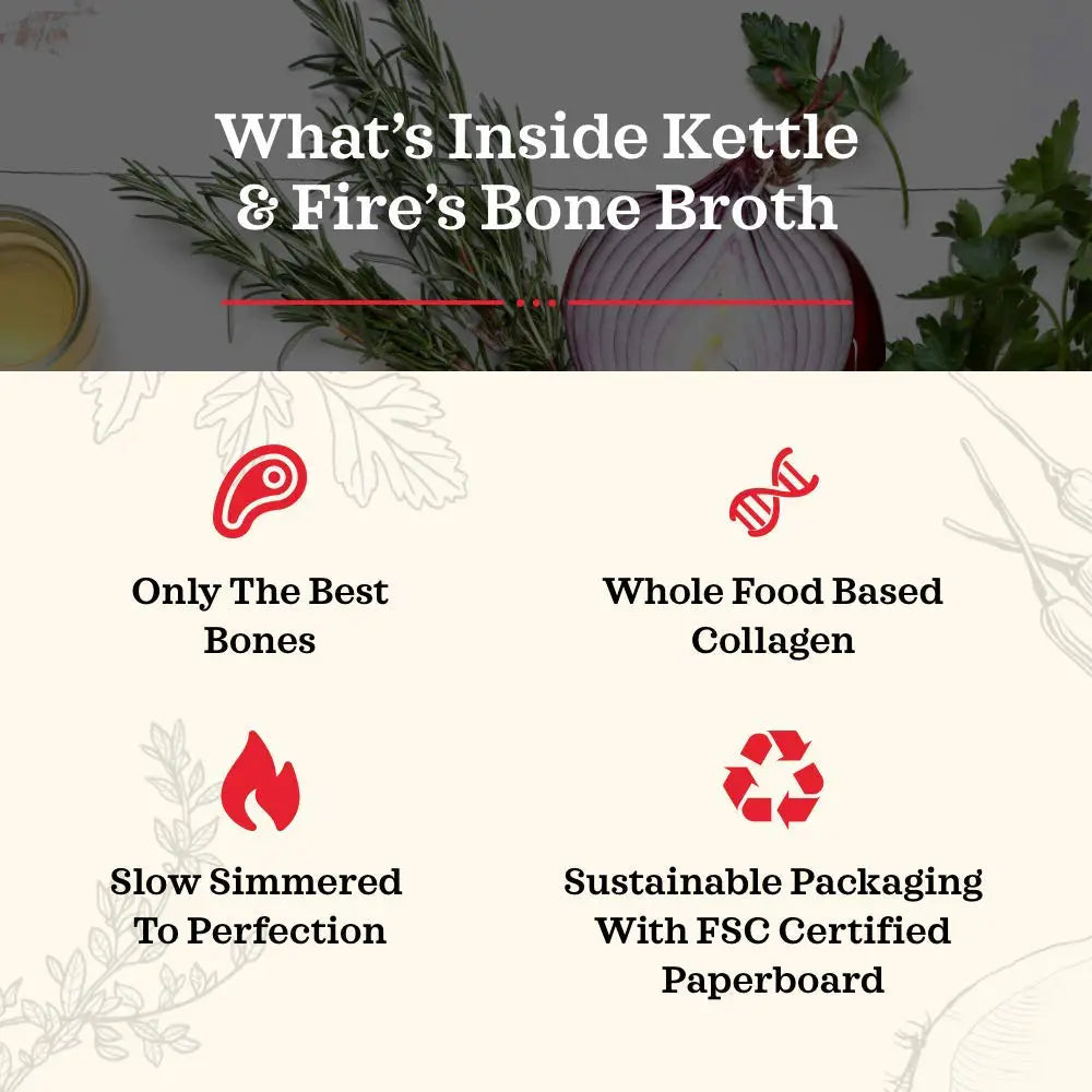 Kettle & Fire - Lemongrass Ginger Beef Bone Broth (16.9 oz)