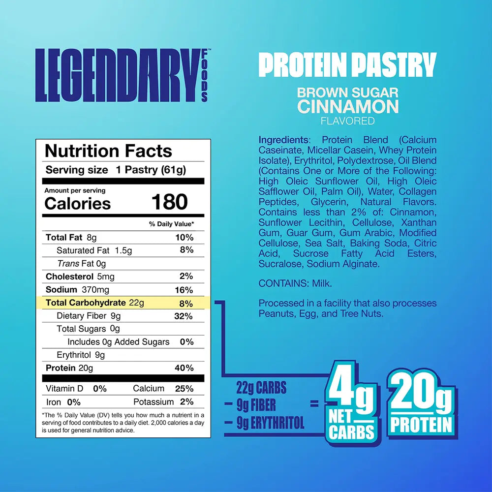 Legendary Foods - Brown Sugar Cinnamon Protein Pastry (2.2 oz)