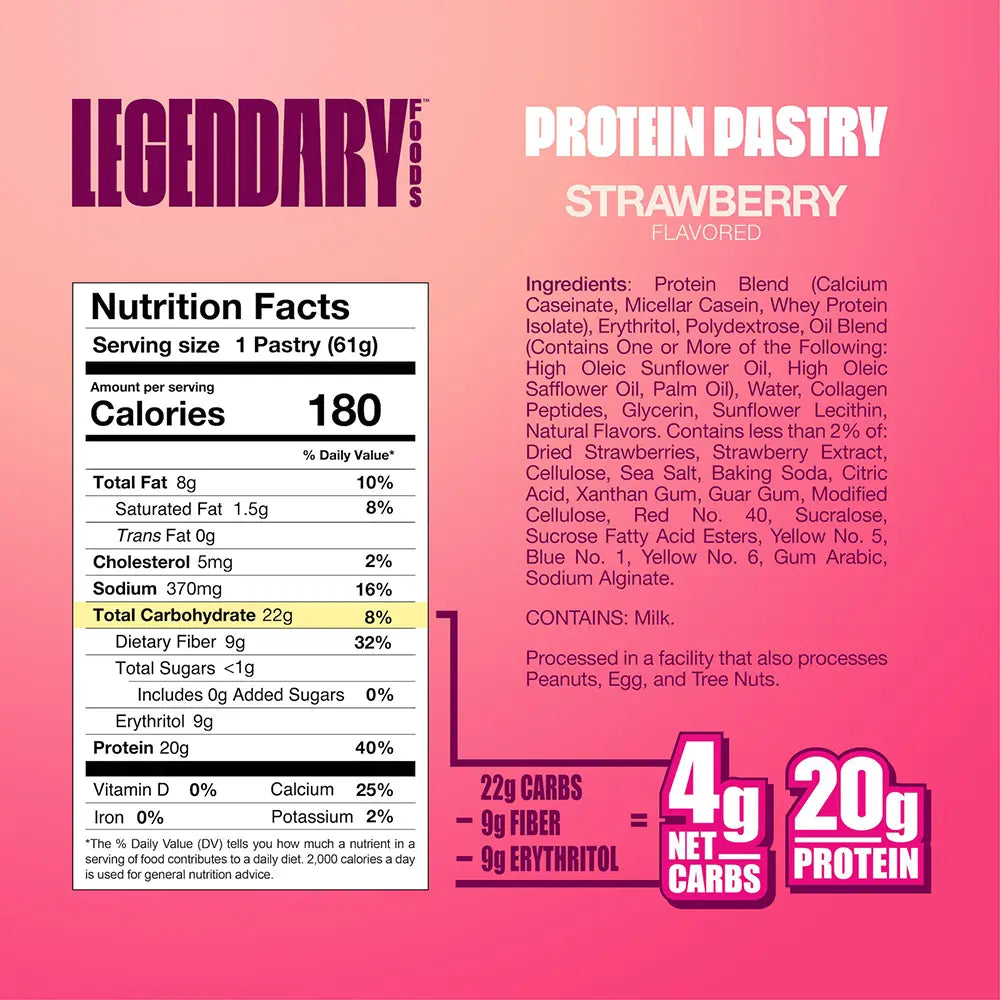 Legendary Foods - Strawberry Protein Pastry (2.2 oz)
