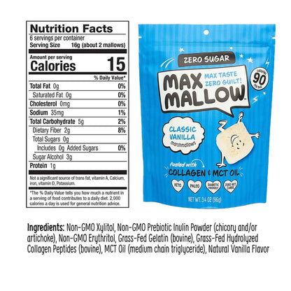 Max Sweets - Classic Vanilla Max Mallow (3.4 oz)