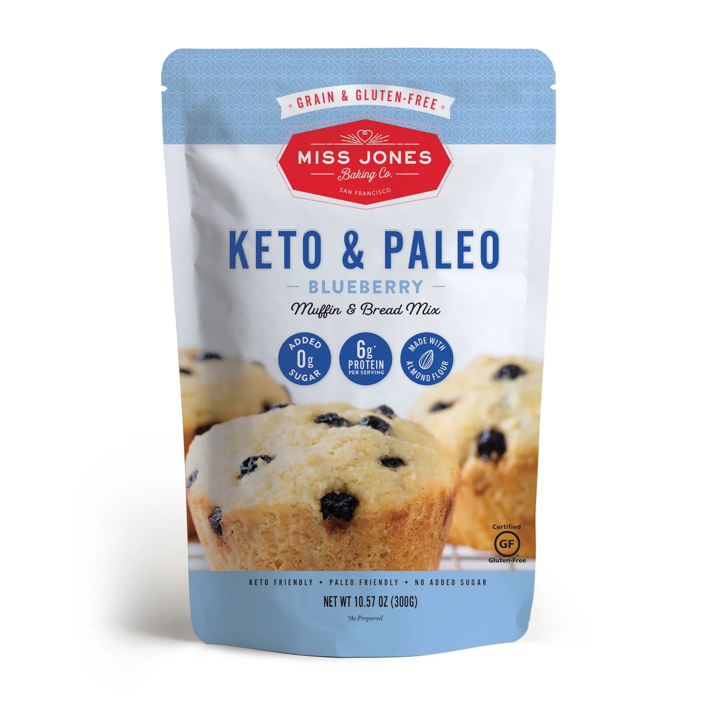 Miss Jones Baking Co - Blueberry Muffin Keto & Paleo Mix (10.57 oz)