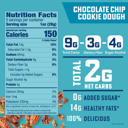 B. Fine Foods - Chocolate Chip Cookie Dough Glazed Keto Nut Mix (5 oz)