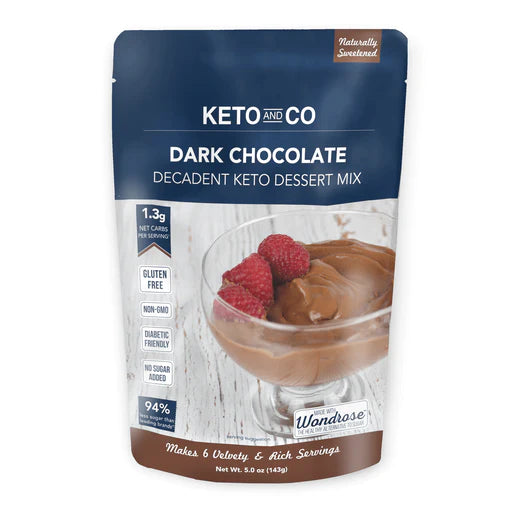 Keto Dark Chocolate Decadent Pudding Mix (5 oz)