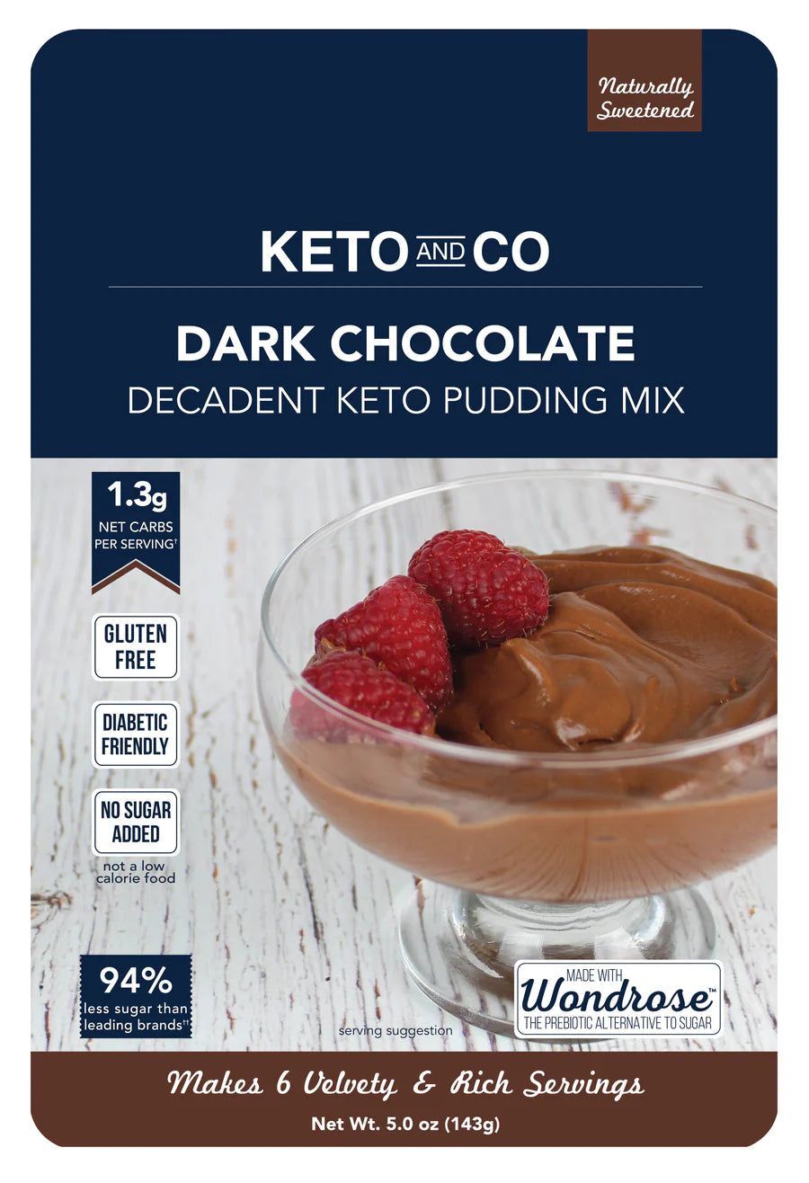 Keto Dark Chocolate Decadent Pudding Mix (5 oz)