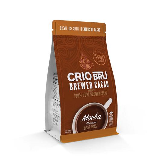 Crio Bru - Mocha Light Roast 100% Pure Ground Cacao (10 oz)
