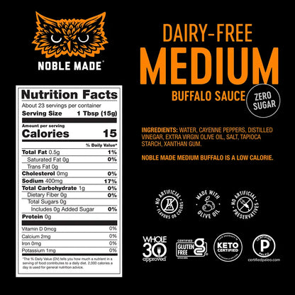 Noble Made - Medium Buffalo Sauce (12.5 oz)