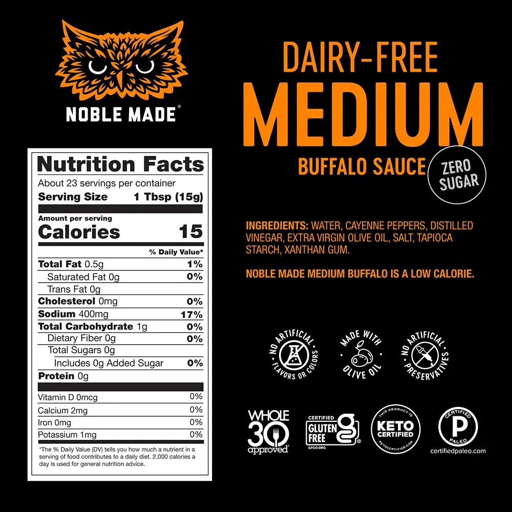 Noble Made - Medium Buffalo Sauce (12.5 oz)