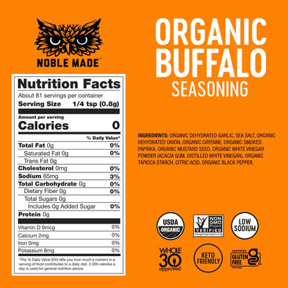 Noble Made - Organic Buffalo Seasoning (2.3 oz)