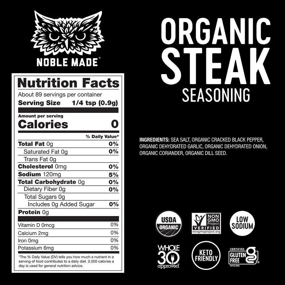 Noble Made - Organic Steak Seasoning (2.5 oz)