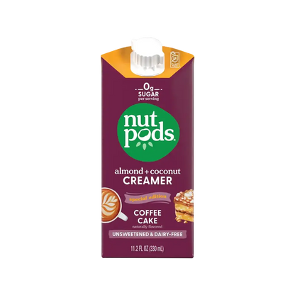 Nutpods - Coffee Cake Unsweetened, Dairy Free Creamer (11.2 fl oz)