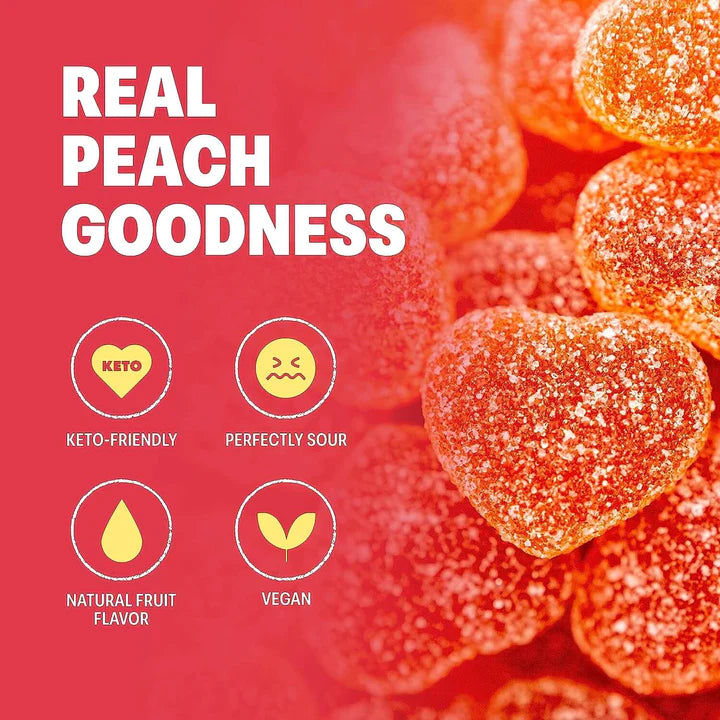 OMG Sour Peach Gummies (1.8 oz)
