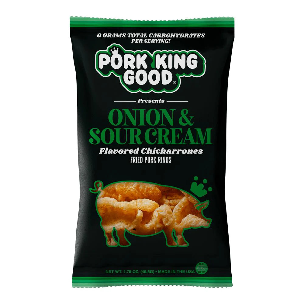 Pork King Good - Onion & Sour Cream Pork Rinds (1.75 oz)