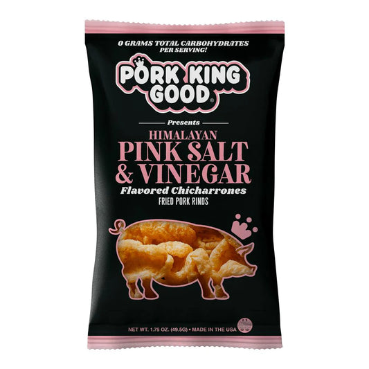 Pork King Good - Pink Salt & Vinegar Pork Rinds (1.75 oz)