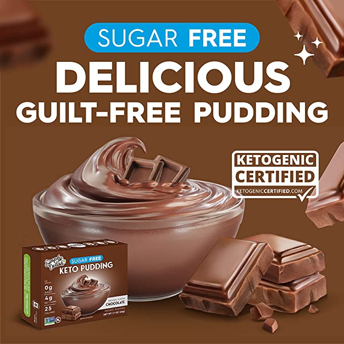 Simply Delish - Plant Based Instant Chocolate Pudding Mix (1.7 oz)