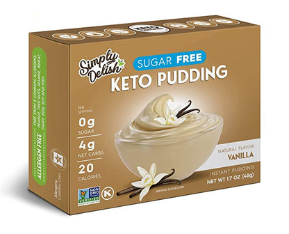 Simply Delish - Plant Based Instant Vanilla Pudding Mix (1.7 oz)