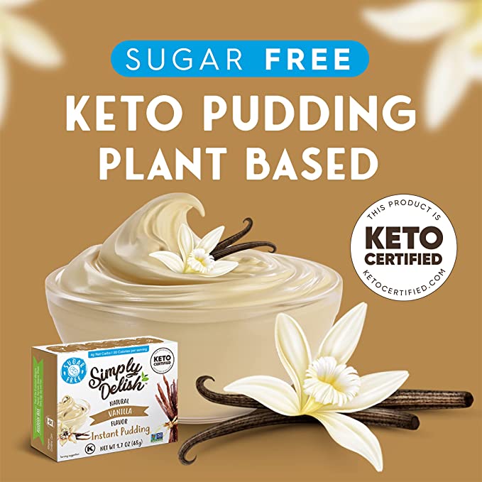 Simply Delish - Plant Based Instant Vanilla Pudding Mix (1.7 oz)