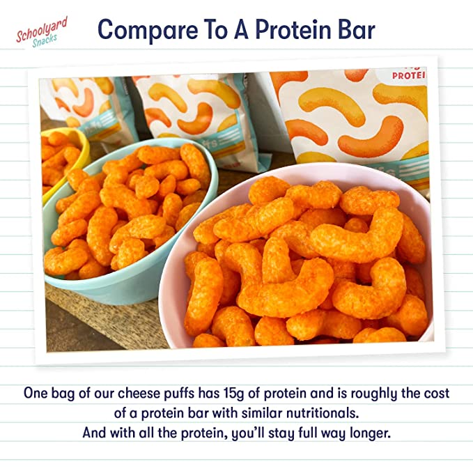 Schoolyard Snacks Cheddar Protein Puffs (0.92 oz)