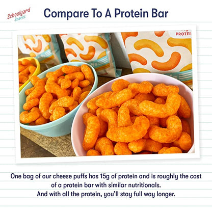 Schoolyard Snacks - Cheddar Protein Puffs (0.92 oz)