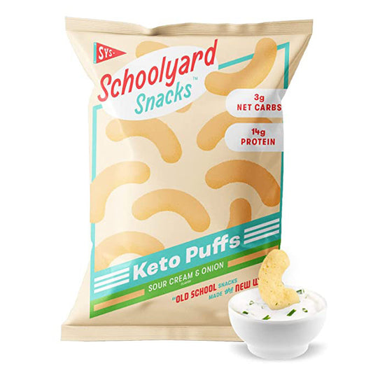 Schoolyard Snacks Sour Cream & Onion Protein Puffs (0.92 oz)