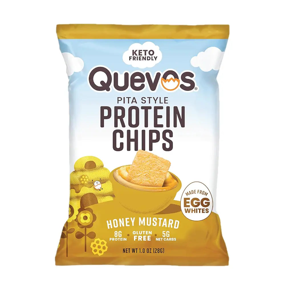 Quevos - Honey Mustard Egg White Crisps (1 oz)