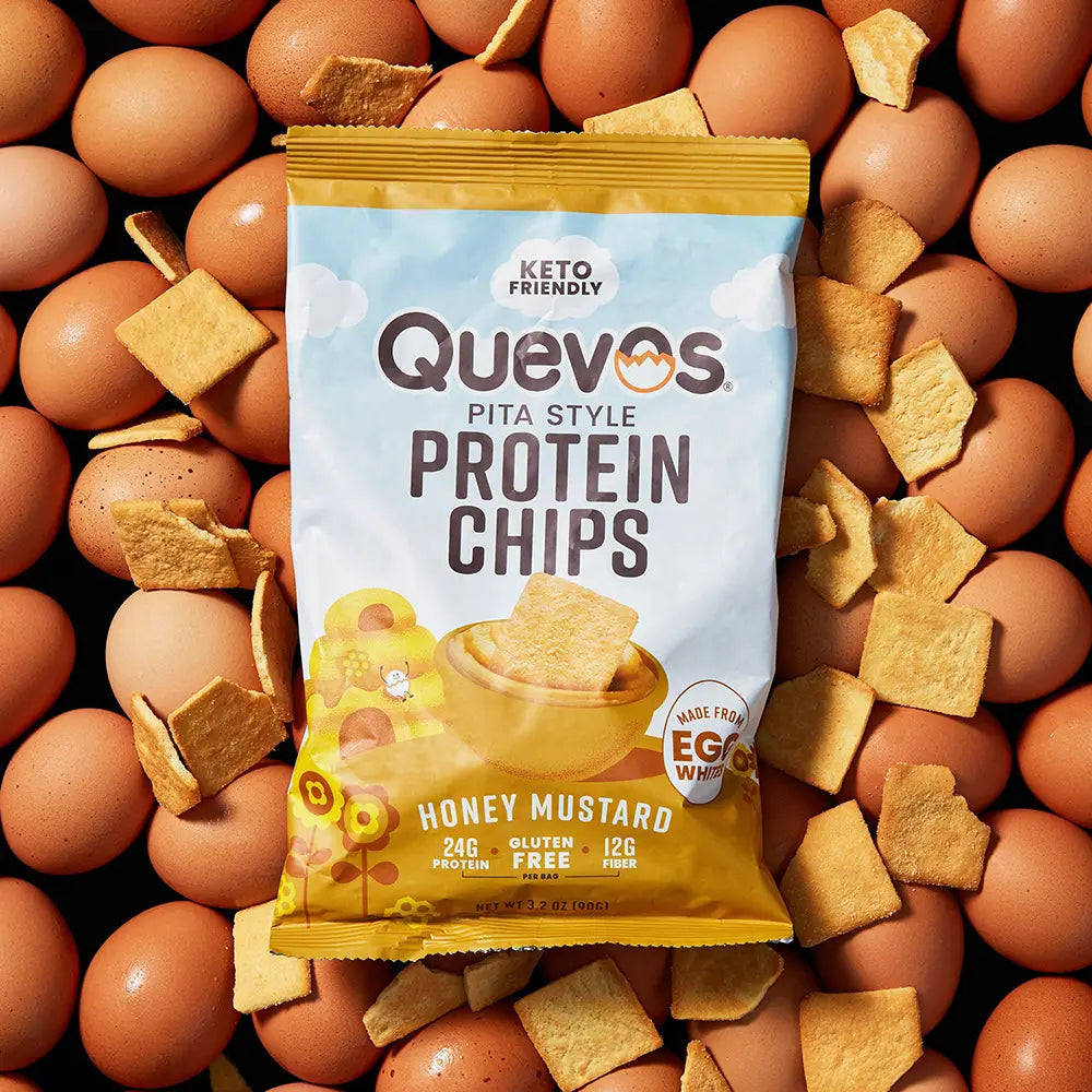 Quevos - Honey Mustard Egg White Crisps (1 oz)