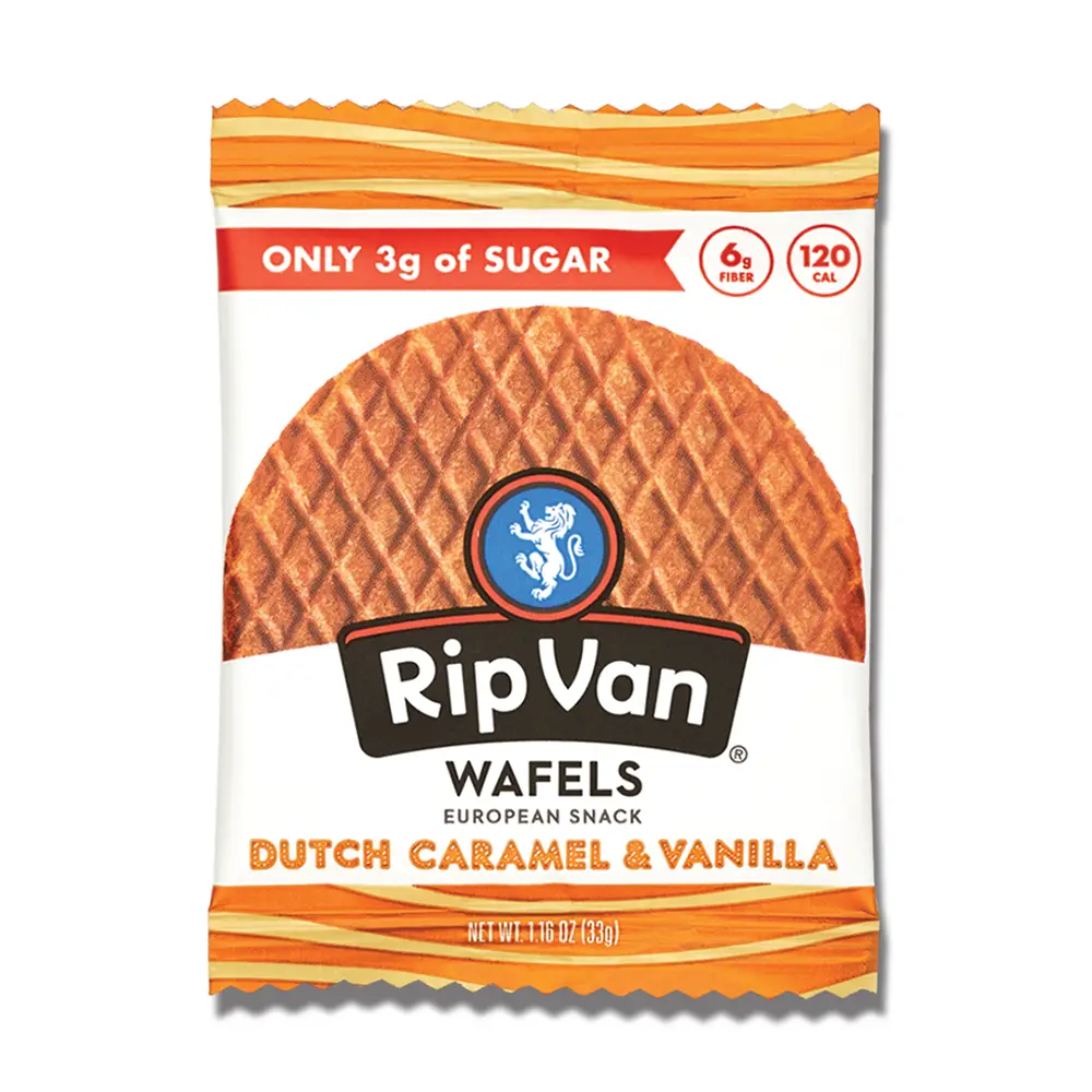 Rip Van - Dutch Caramel & Vanilla Low Sugar Stroopwafel (1.16 oz)