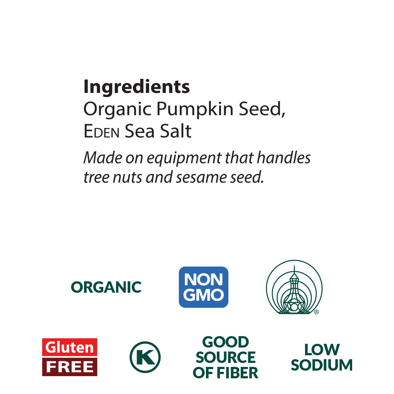 Eden Foods - Roasted & Salted Pumpkin Seeds (1 oz)