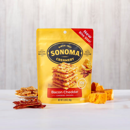 Sonoma Creamery - Bacon Cheddar Cheese Crisps (2.25 oz)