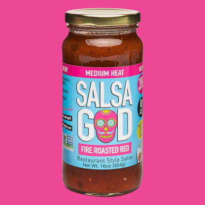 Salsa God - Medium Fire Roasted Salsa (16 oz)