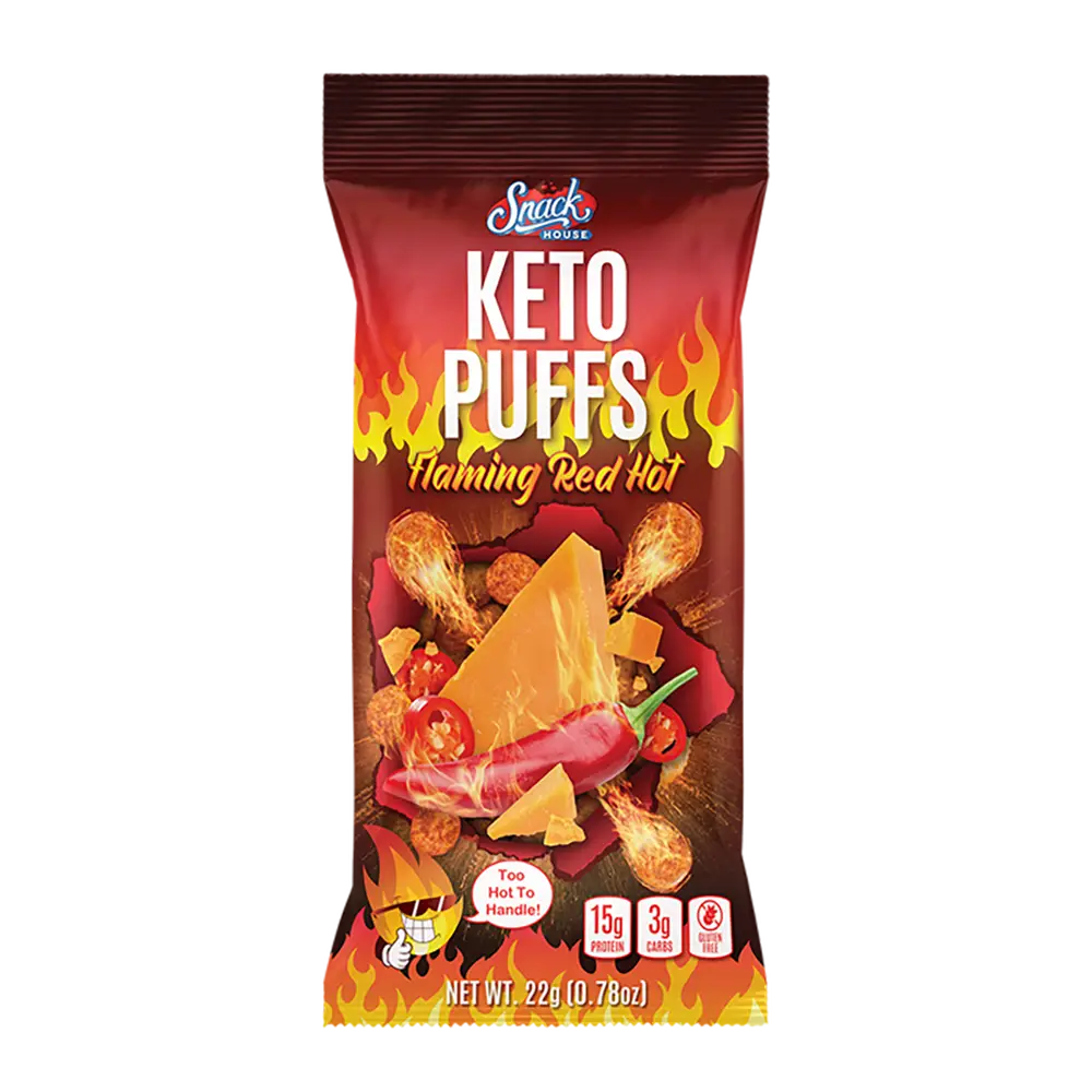 Snack House Foods - Flaming Red Hot Keto Puffs (0.78 oz)