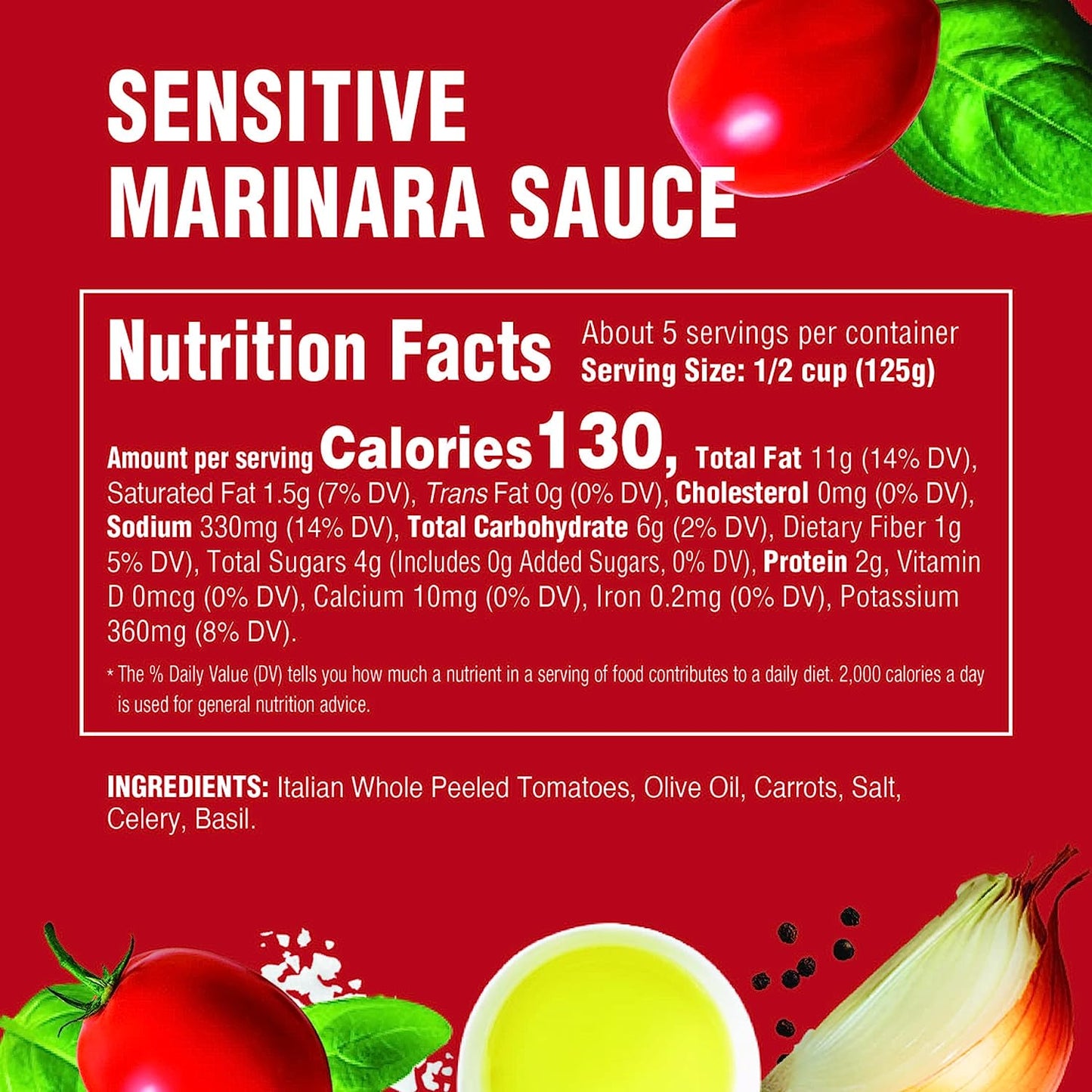 Sensitive Marinara Sauce (24 oz)